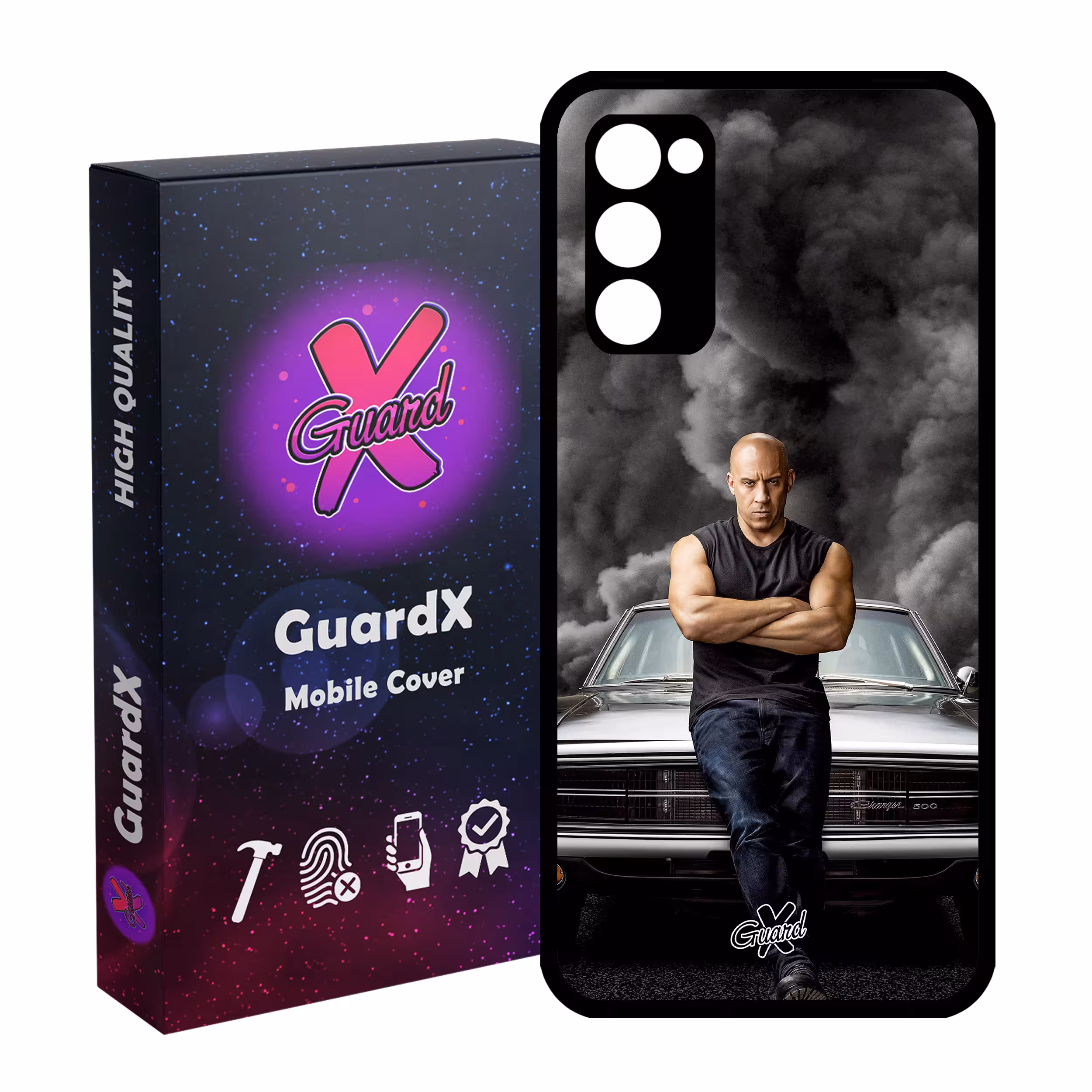 کاور گارد ایکس طرح Vin Diesel مدل Glass10183 مناسب برای گوشی موبایل سامسونگ Galaxy S20 FE