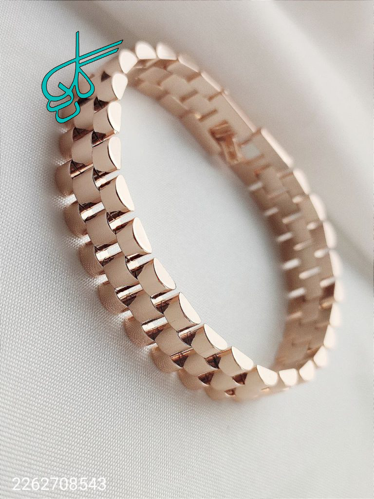 خرید دستبند مارک ژوپینگ رنگ ثابت استیل با کیفیت کد 1215357 - ردگل