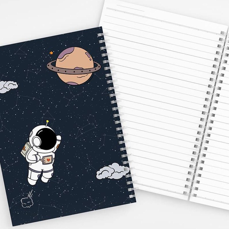 دفتر مشق 70 برگ فضانورد