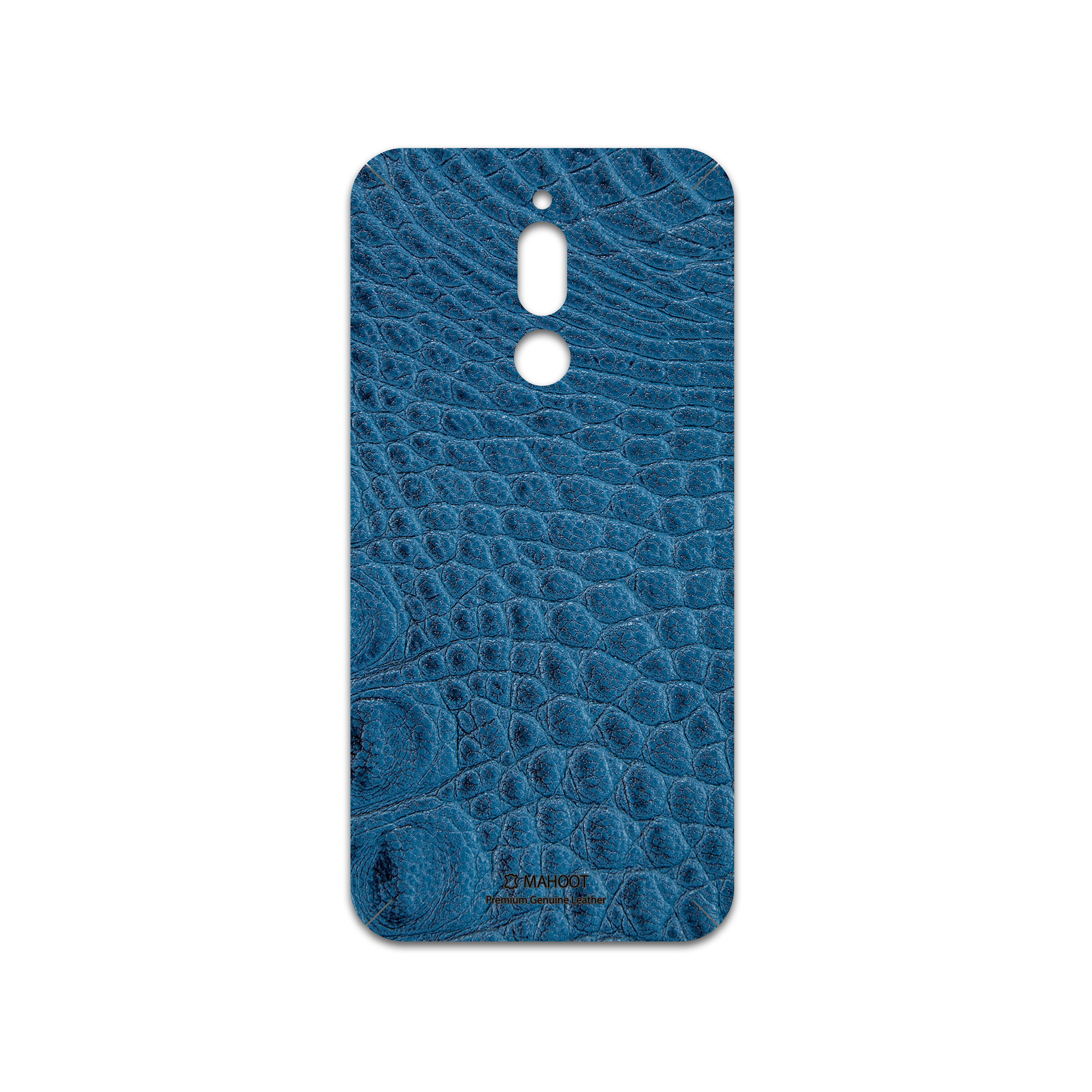 برچسب پوششی ماهوت مدل Blue-Crocodile-Leather مناسب برای گوشی موبایل شیائومی Redmi 8