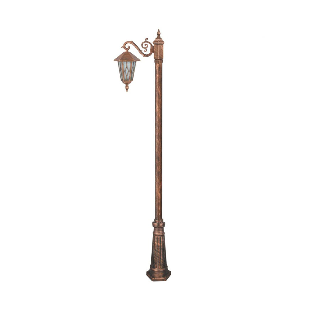 چراغ تکشاخه حیاطی و پارکی تکشیدفام مدل ویکتور کد 91200-15-7612