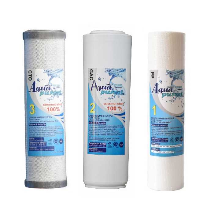 فیلتر دستگاه تصفیه آب آکوا پیورست مدل TS 301 NEW مجموعه 3 عددی