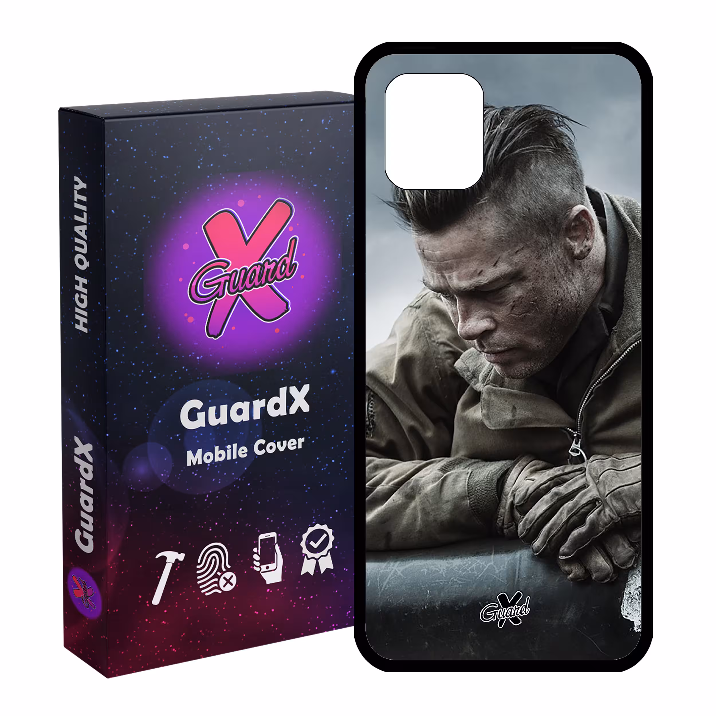 کاور گارد ایکس طرح Brad Pitt مدل Glass10134 مناسب برای گوشی موبایل سامسونگ Galaxy Note 10 Lite