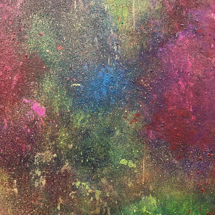 نقاشی طرح آبستره کهکشانی