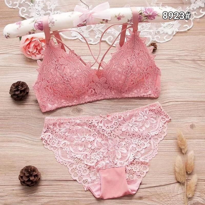 ست شورت و سوتین زنانه سایز 75 80 85 رنگ صورتی زرشکی مشکی کالباسی