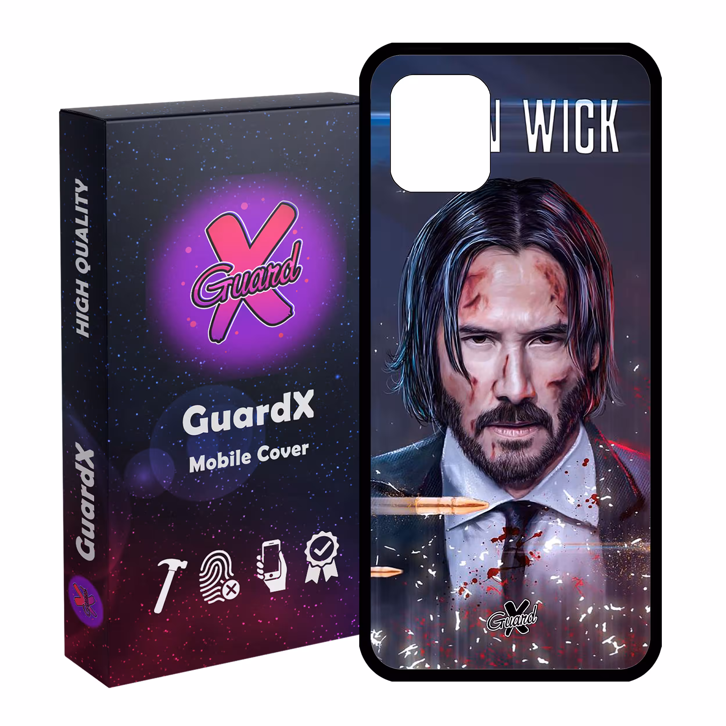 کاور گارد ایکس طرح John Wick مدل Glass10145 مناسب برای گوشی موبایل سامسونگ Galaxy Note 10 Lite