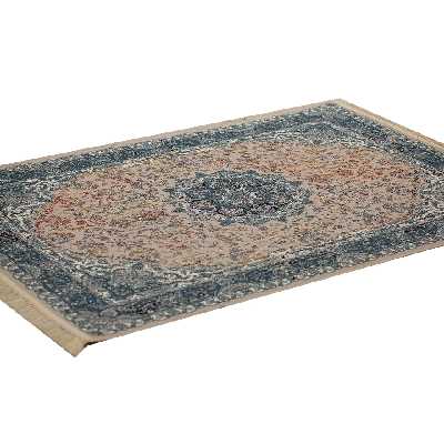 فرش ماشینی افرند طرح پتینه کد 1506 زمینه نقره‌ای 