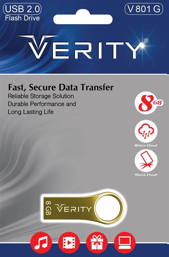 فلش مموری وریتی وی 801 با ظرفیت 8 گیگابایت