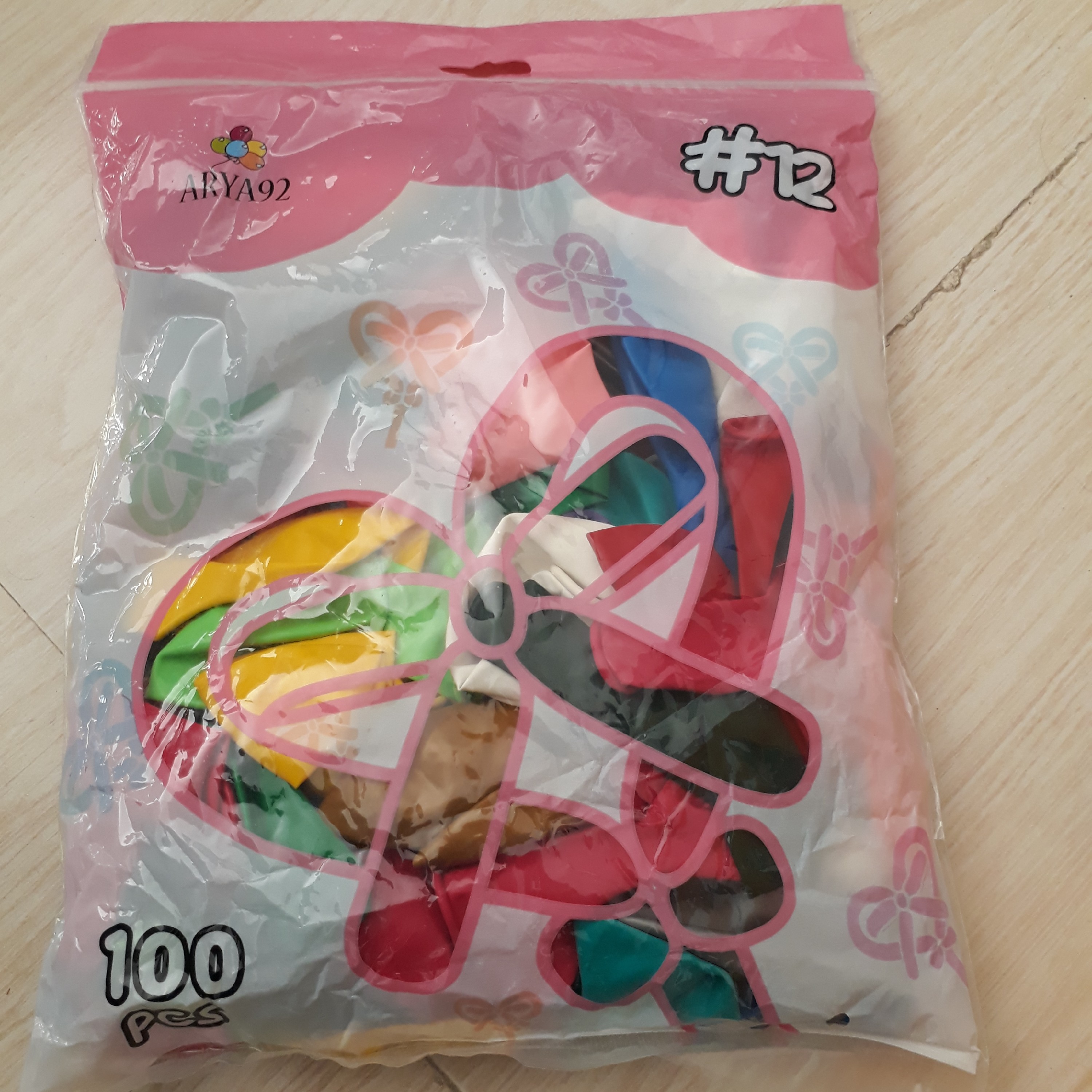 بادکنک ساده 100 عددی خارجی