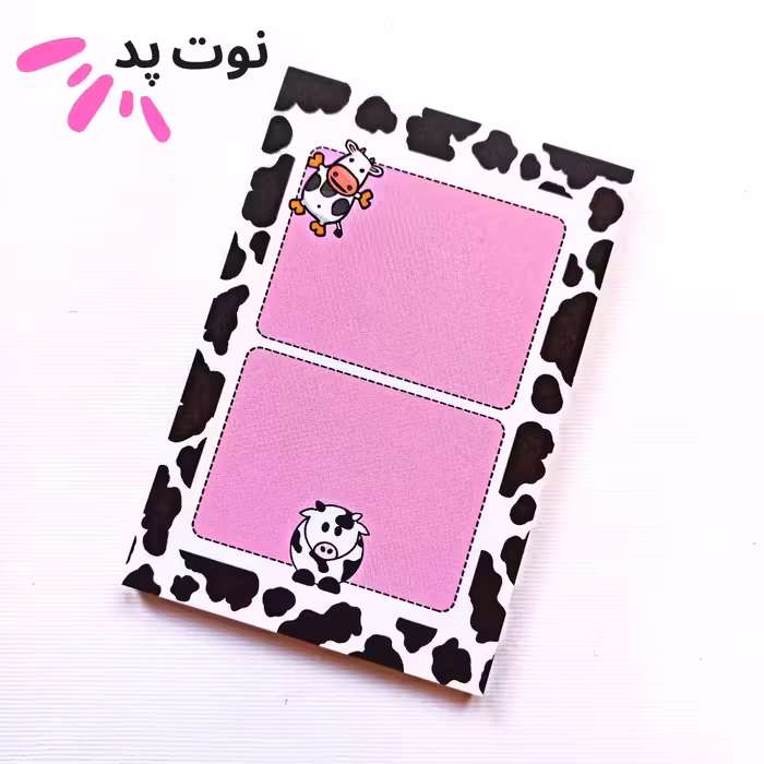 کاغذ یادداشت مدل نوت پد طرح گاو