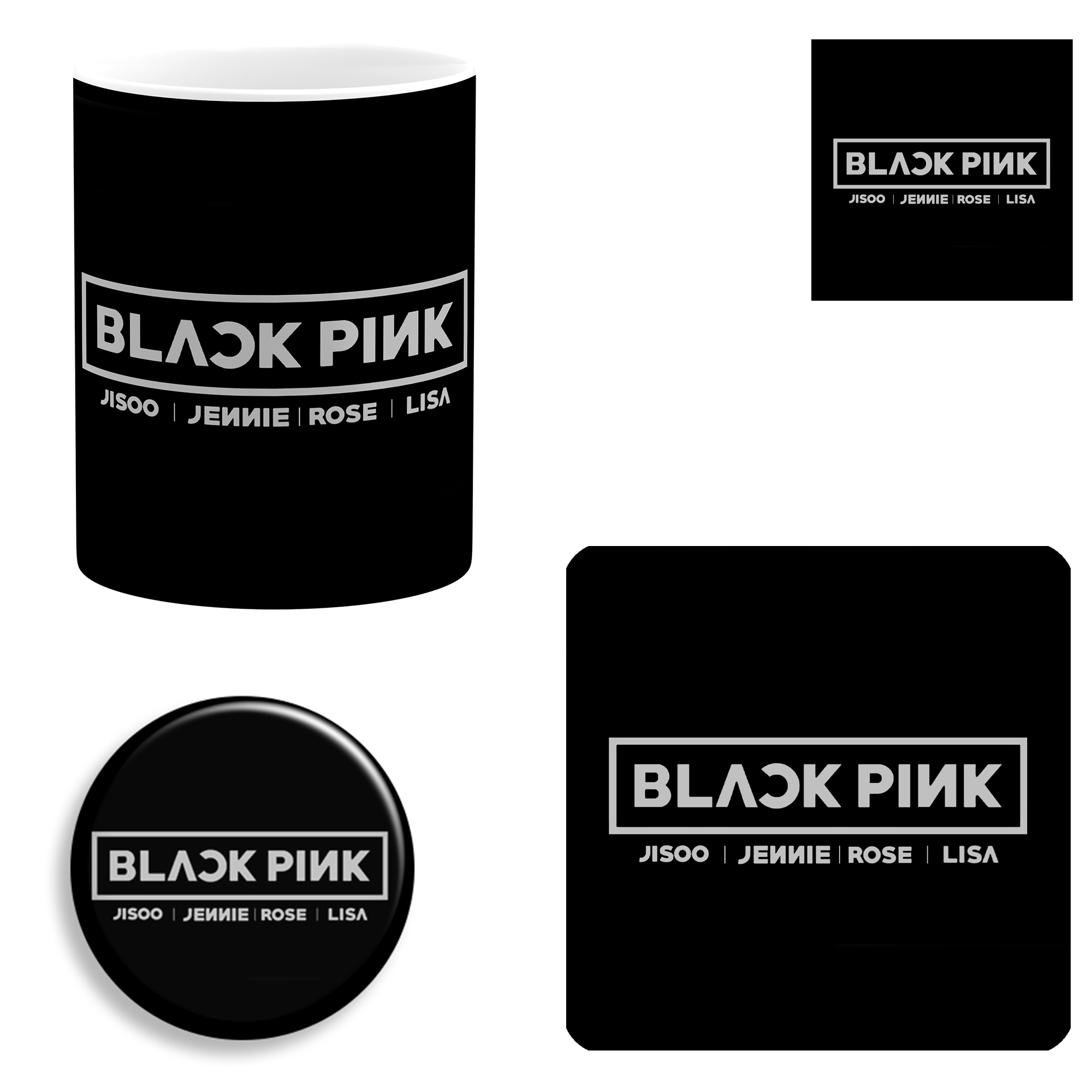 ست هدیه ماگ طرح بلک‌پینک کد 02 BLACKPINK