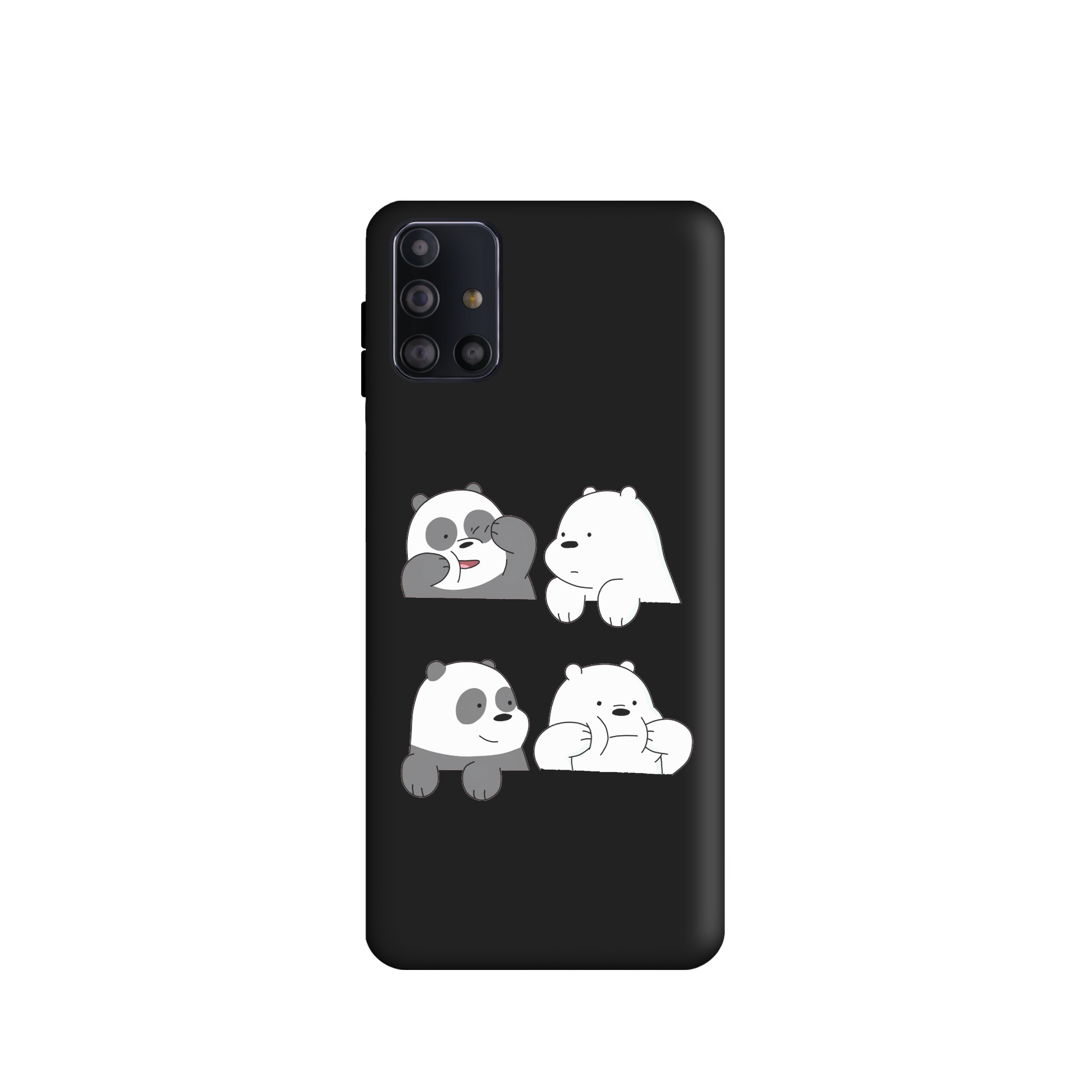 کاور طرح   خرس کله فندقی کد y3881 مناسب برای گوشی موبایل سامسونگ  Galaxy M31S