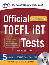 Official TOEFL iBT® Tests Volume 1 DVD کتاب افیشیال تافل ولوم 1