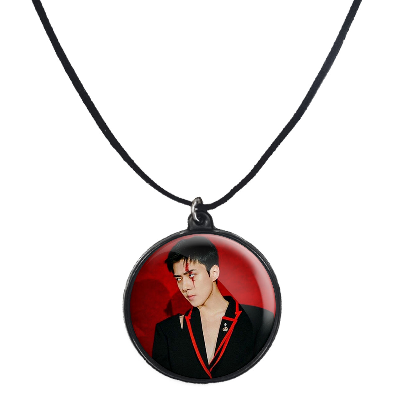 گردنبند پرمانه طرح exo کد pmb.14121 مدل دو طرفه