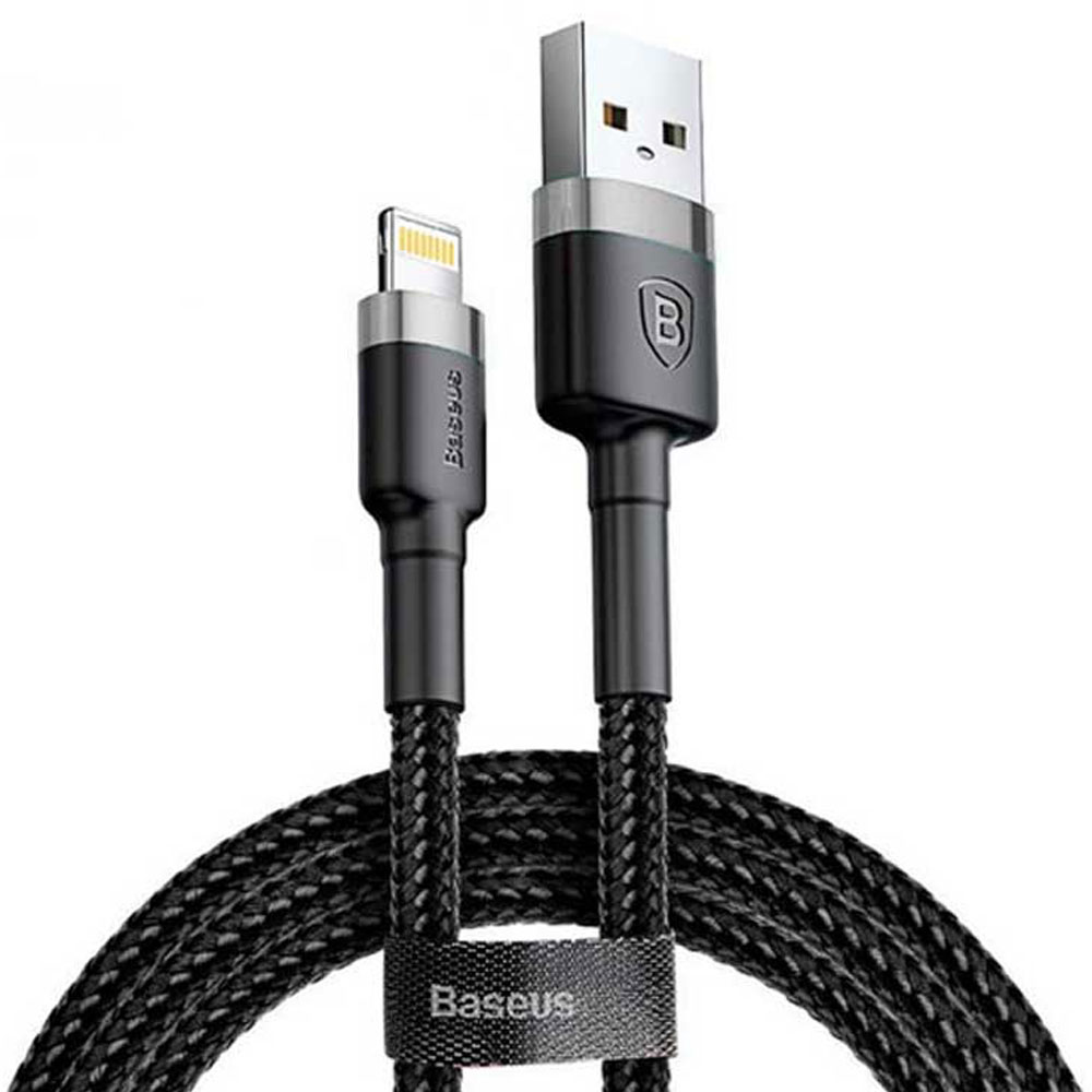 کابل شارژ USB به لایتنینگ بیسوس مدل Cafule CALKLF-AG1 طول 50 سانتی متر توان 2.4 آمپر