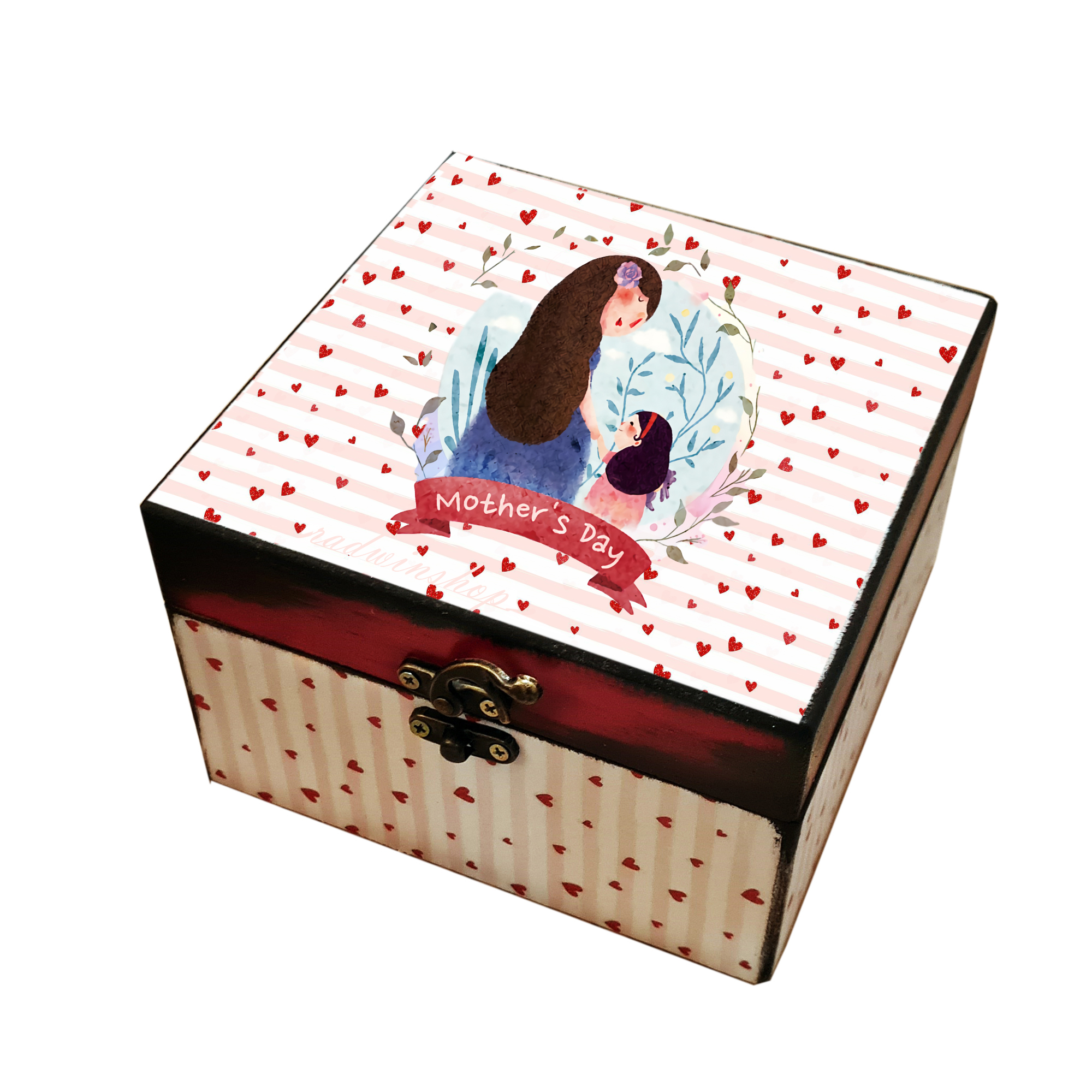 جعبه هدیه مدل روز مادر کد 001