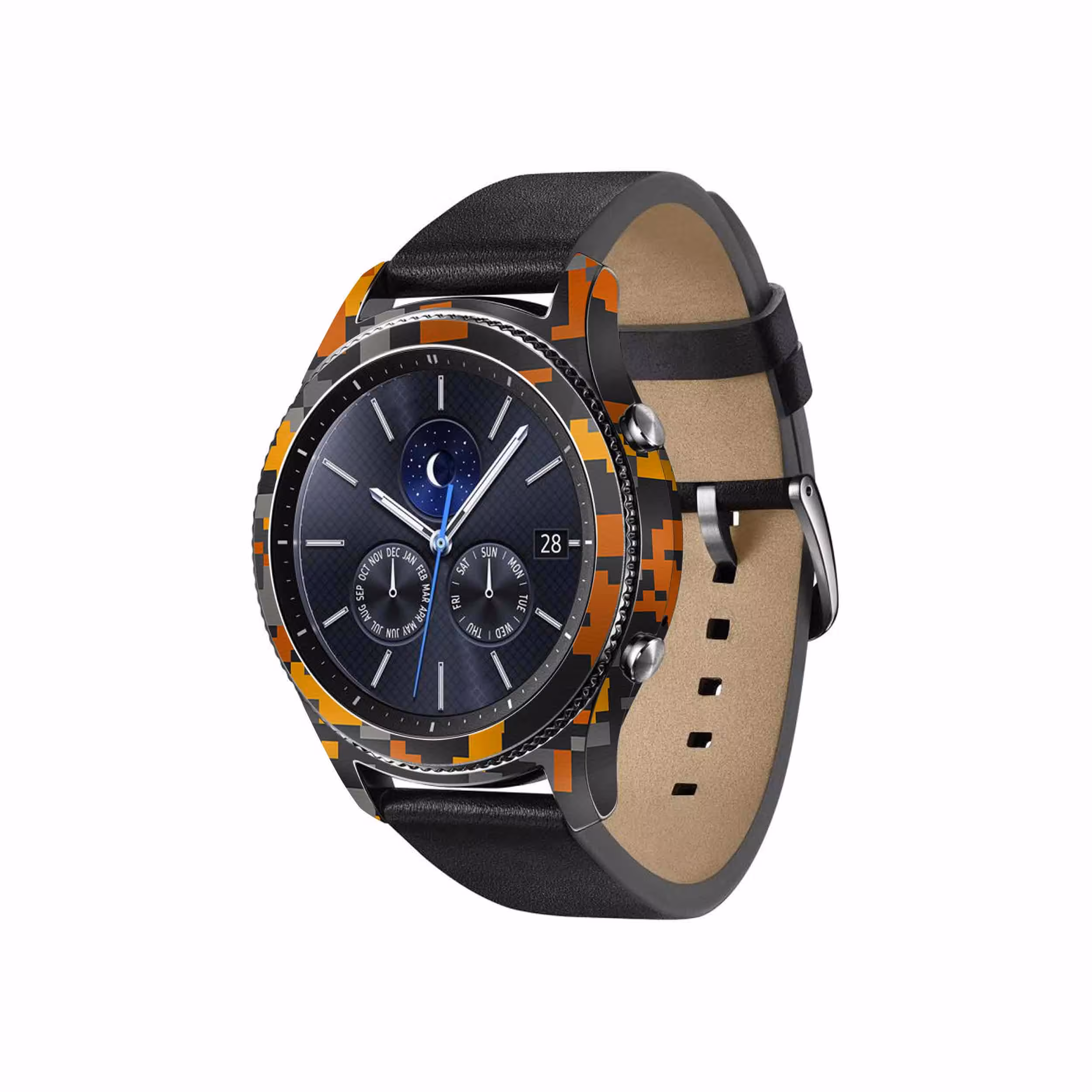 برچسب ماهوت طرح Army-Autumn-pixel مناسب برای ساعت هوشمند سامسونگ Galaxy Gear S3 Classic