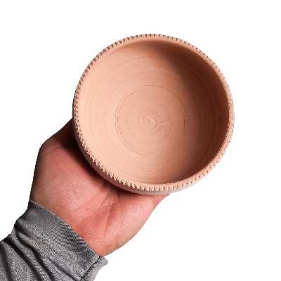 ظرف سفالی خام کد S6 بسته 6 عددی