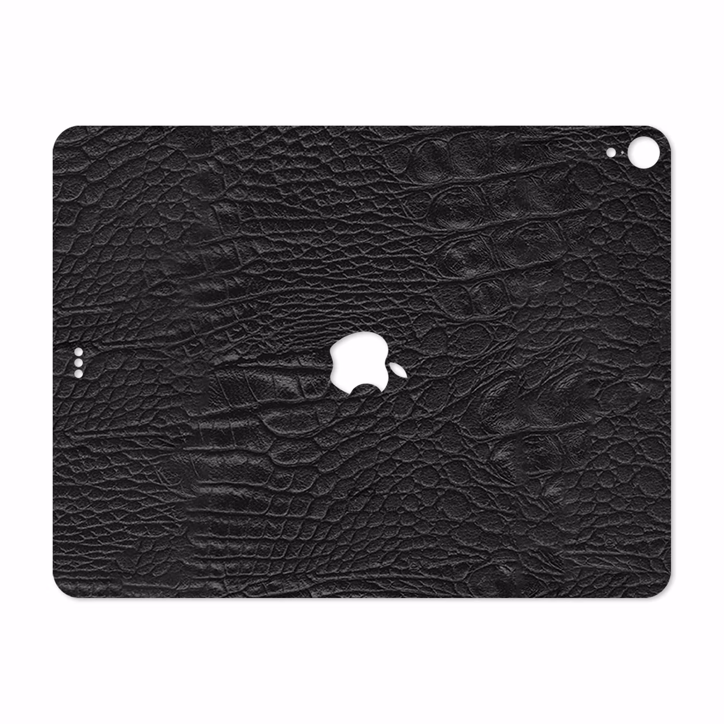 برچسب پوششی ماهوت مدل Black-Crocodile-Leather مناسب برای تبلت اپل iPad Pro 12.9 (GEN 3) 2018 A1983