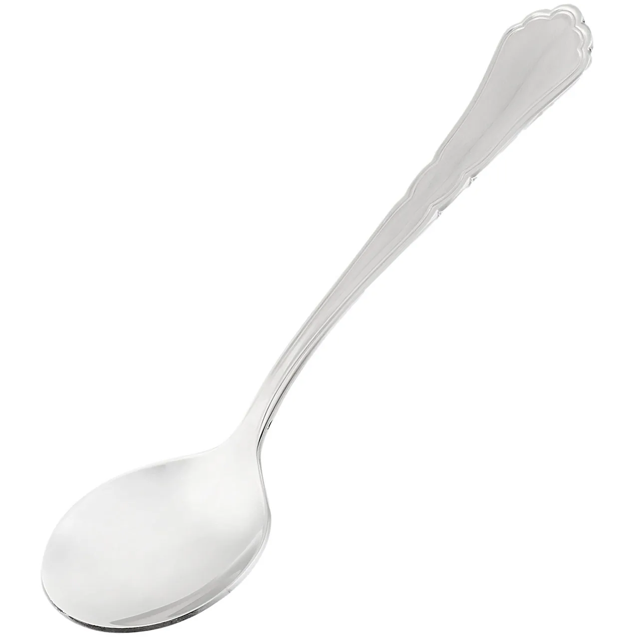 قاشق سوپ خوری صنایع استیل ایران مدل پاشا رویال براق