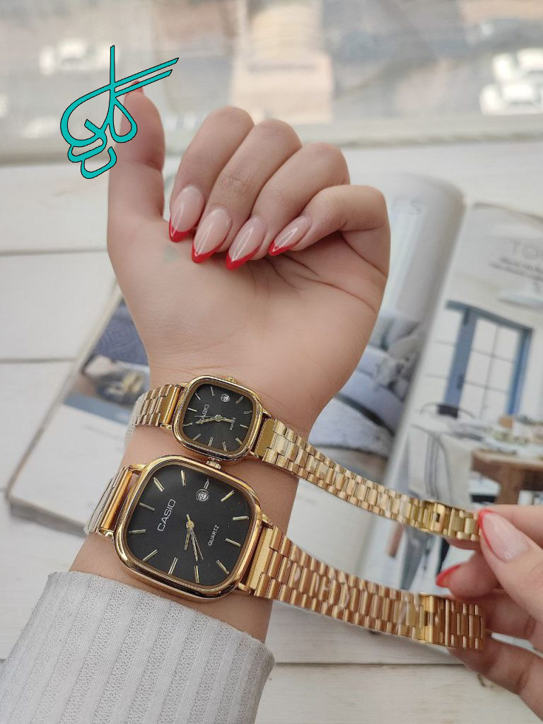 خرید ست ساعت زنانه و مردانه کاسیو اولدمانی کیفیت عالی رنگ ثابت کد 2116545 - ردگل