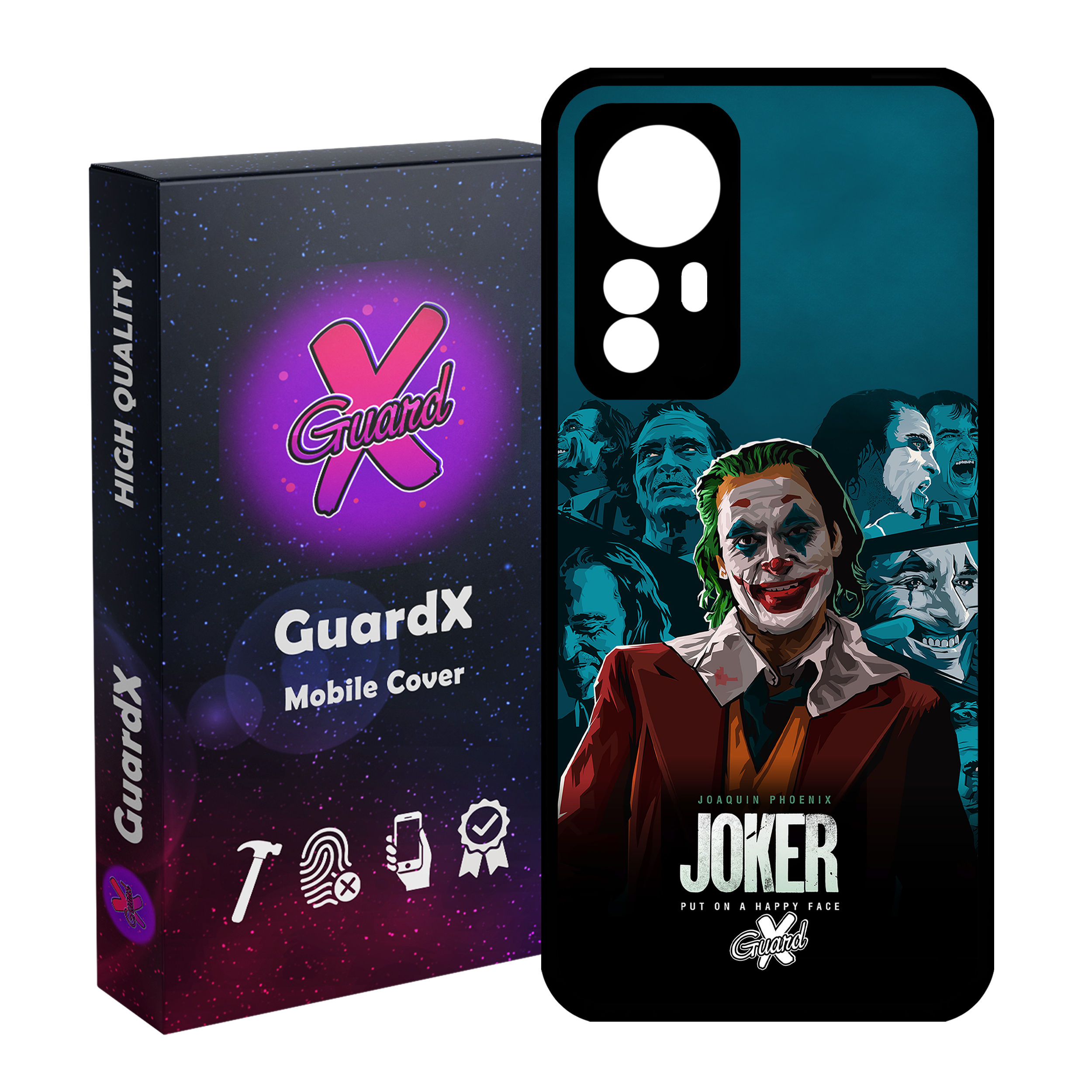 کاور گارد ایکس طرح جوکر مدل Glass10201 مناسب برای گوشی موبایل شیائومی Mi 12/Mi 12X/Mi 12S