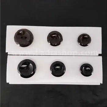 دکمه کریستال مشکی 3 سایز