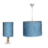 آباژور رومیزی مدل چرم به همراه چراغ آویز