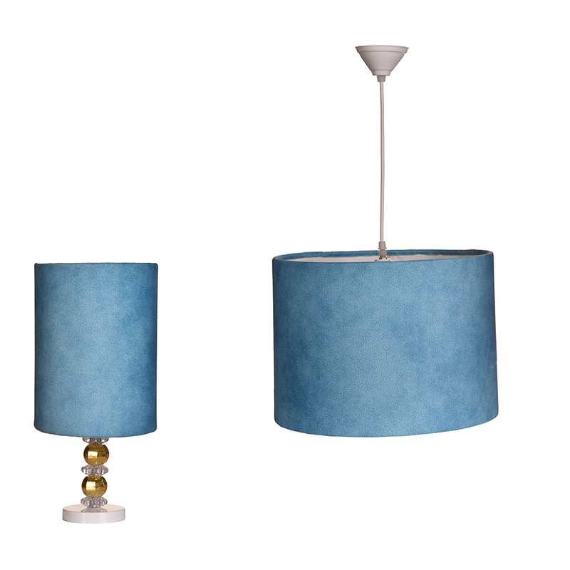 آباژور رومیزی مدل چرم به همراه چراغ آویز