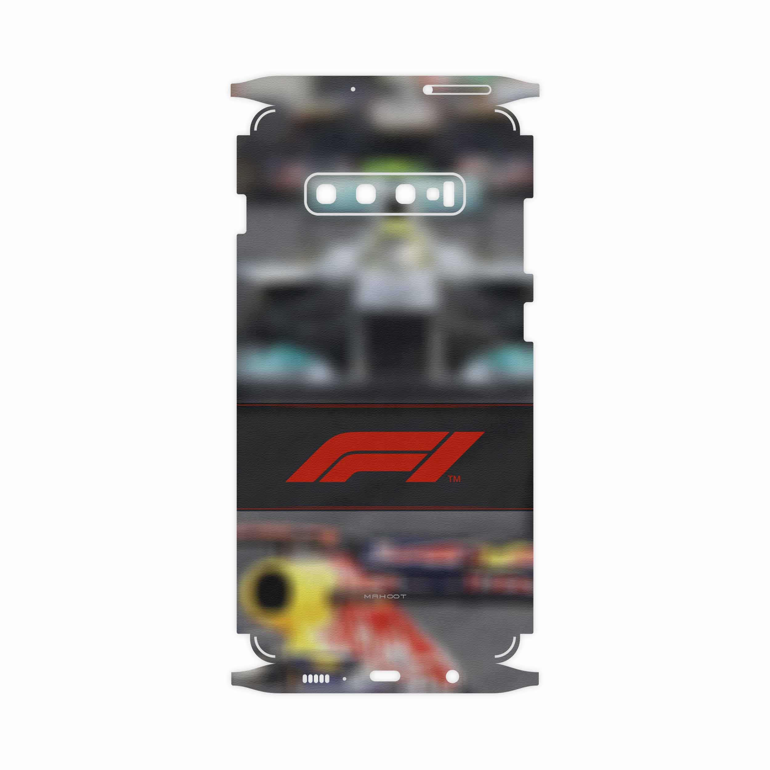 برچسب پوششی ماهوت مدل Formula One-FullSkin مناسب برای گوشی موبایل سامسونگ Galaxy S10 Plus