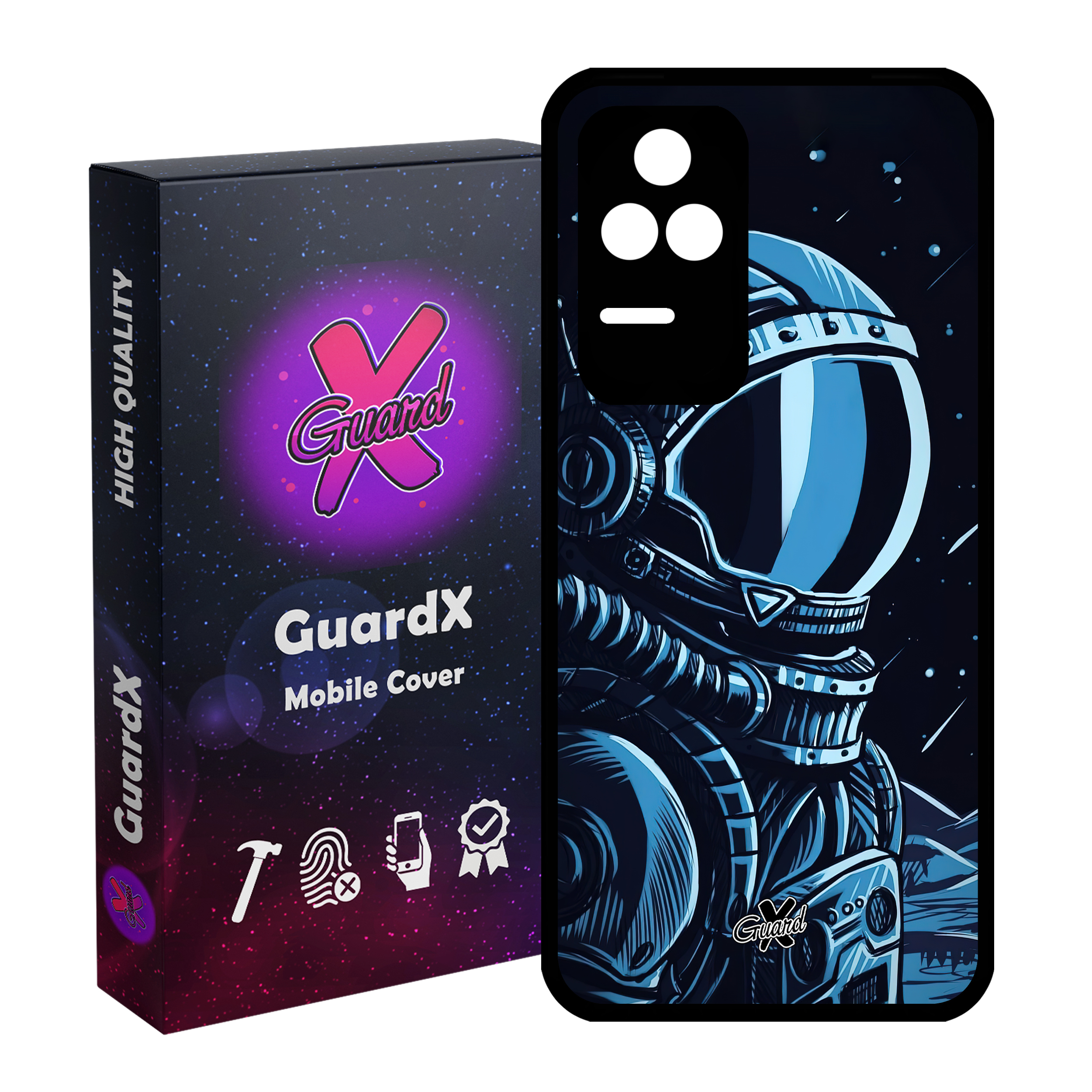 کاور گارد ایکس طرح فضانورد مدل Glass10473 مناسب برای گوشی موبایل شیائومی Poco F4/Redmi K40S