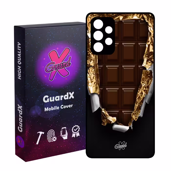 کاور گارد ایکس طرح Chocolate مدل Glass10061 مناسب برای گوشی موبایل سامسونگ Galaxy A72