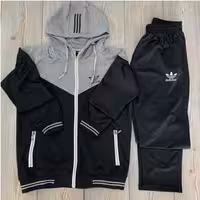 ست گرمکن شلوار تمام زیپ آدیداس مردانه کلاه دار