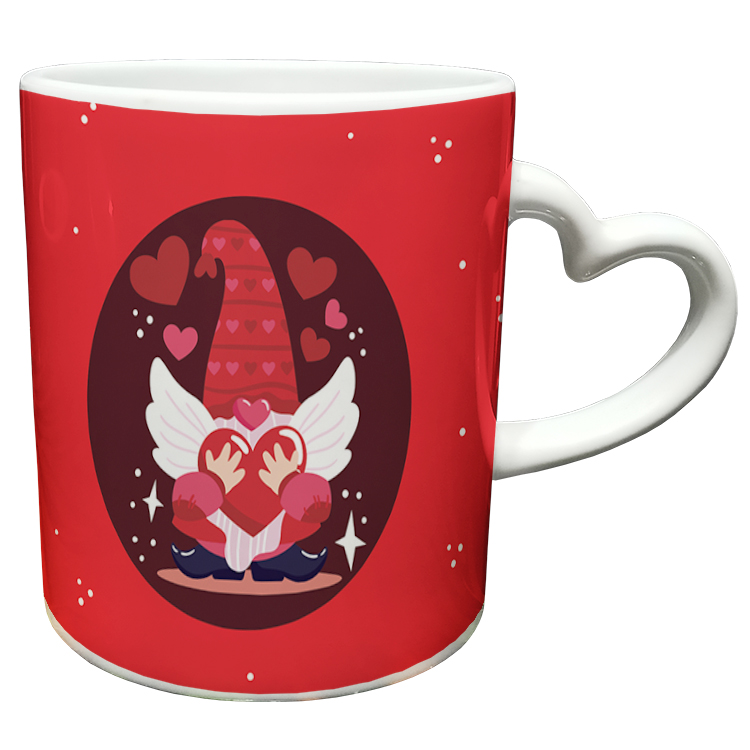 ماگ مدل دسته قلبی طرح عاشقانه کد 142