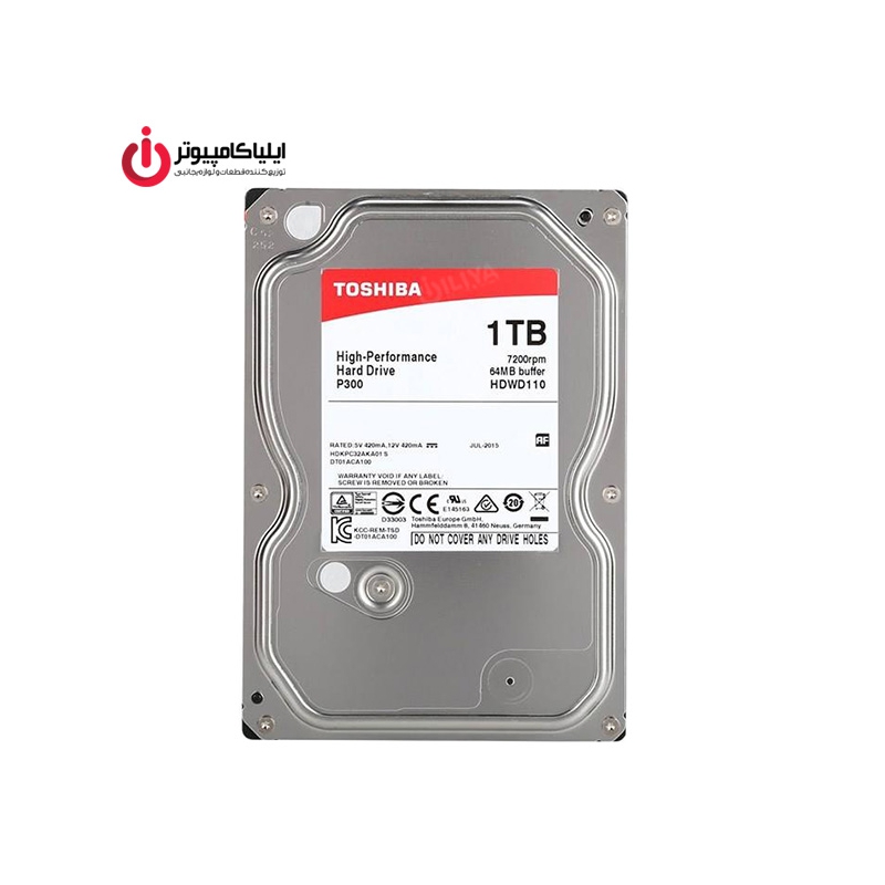 هارد دیسک اینترنال توشیبا مدل PC-P300 ظرفیت 1 ترابایت