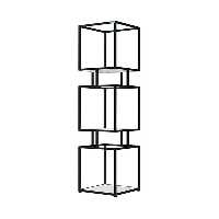 کتابخانه   مدل  K102 - MDF | choobsub