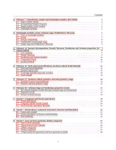 خرید و دانلود نسخه کامل کتاب Noncommutative Algebra: 18.706 (S23), Full Lecture Notes