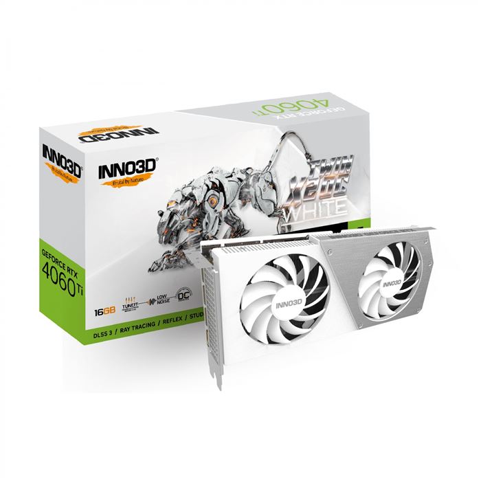 کارت گرافیک اینو تری دی INNO3D GEFORCE RTX 4060 Ti 16GB Twin X2 White OC