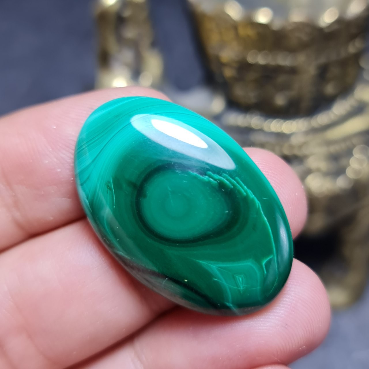 نگین سنگ طبیعی مالاکیت اصل معدنی کشور کنگو
کد 28564