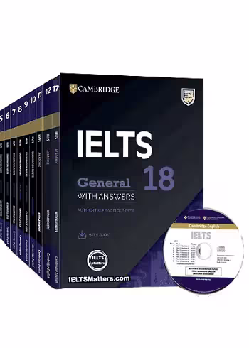 کتاب cambridge IELTS General  CD کتاب پک کامل 1 تا 18 جنرال ( 1تا18)