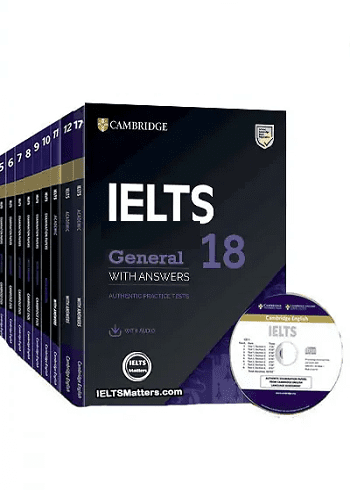 کتاب cambridge IELTS General  CD کتاب پک کامل 1 تا 18 جنرال ( 1تا18)