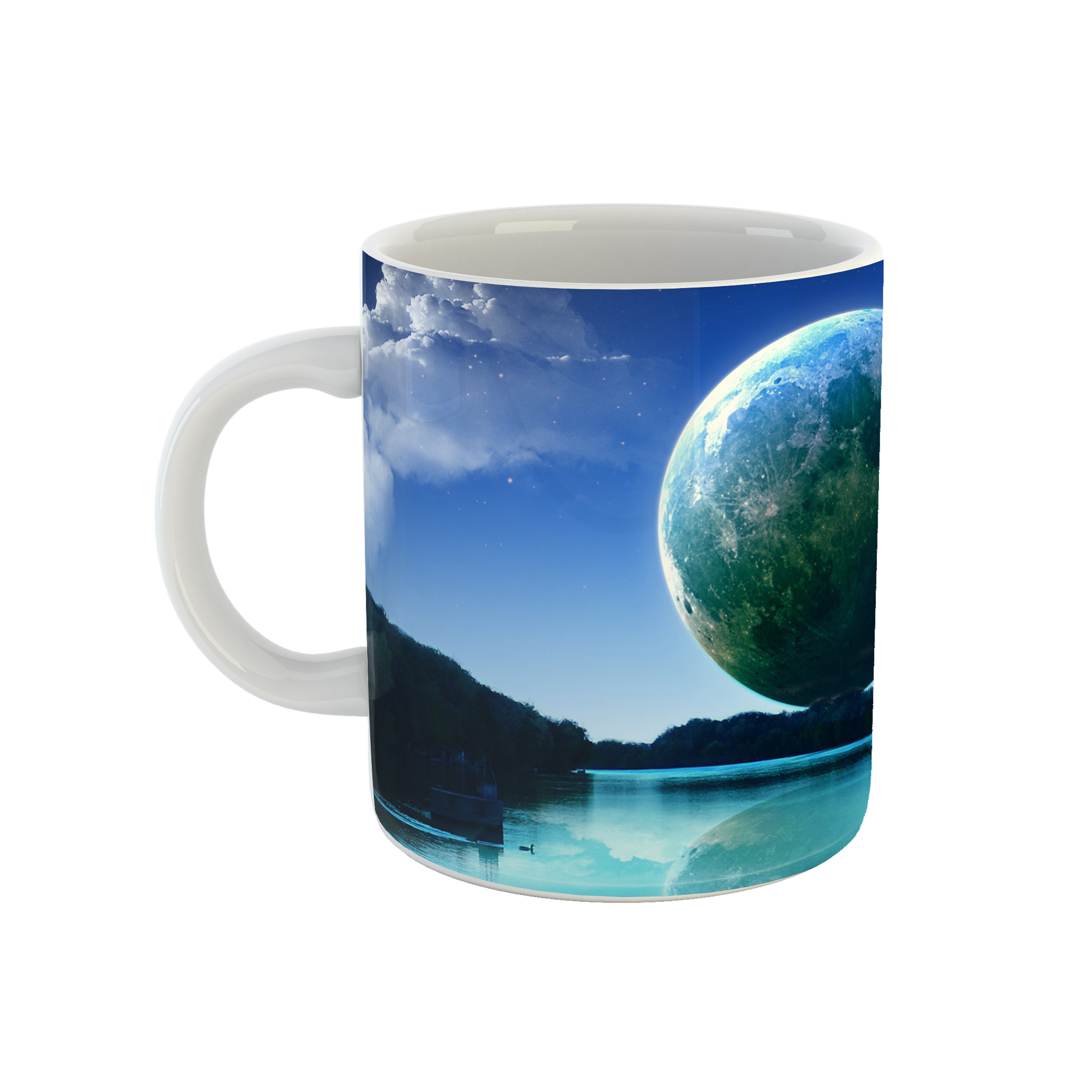 ماگ طرح ماه و دریا