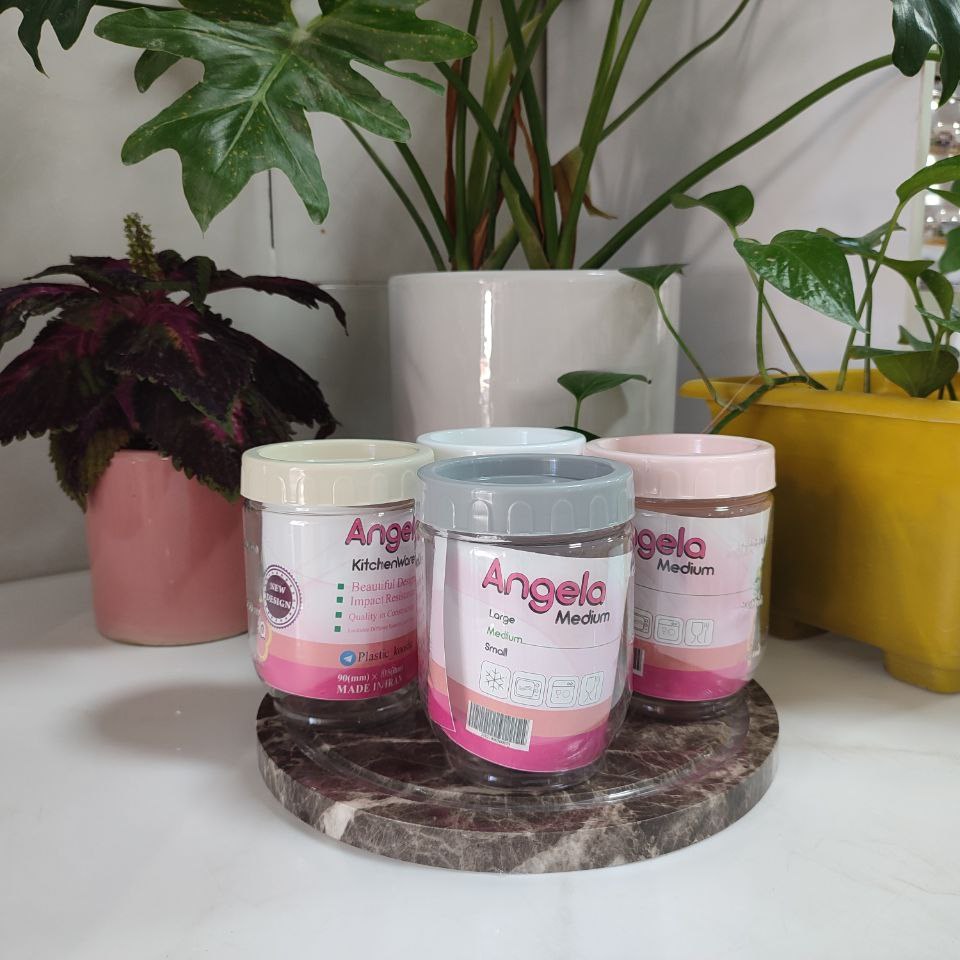 بانکه همه کاره متوسط آنجلا پلاستیک شفاف درب پلاستیکی رنگی با کیفیت  