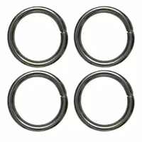 یراق کیف دوزی مدل گرد کد Steel-3Cm بسته 4 عددی