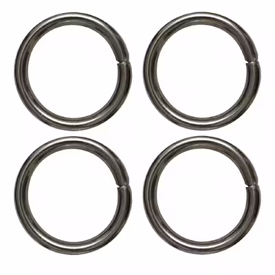 یراق کیف دوزی مدل گرد کد Steel-3Cm بسته 4 عددی