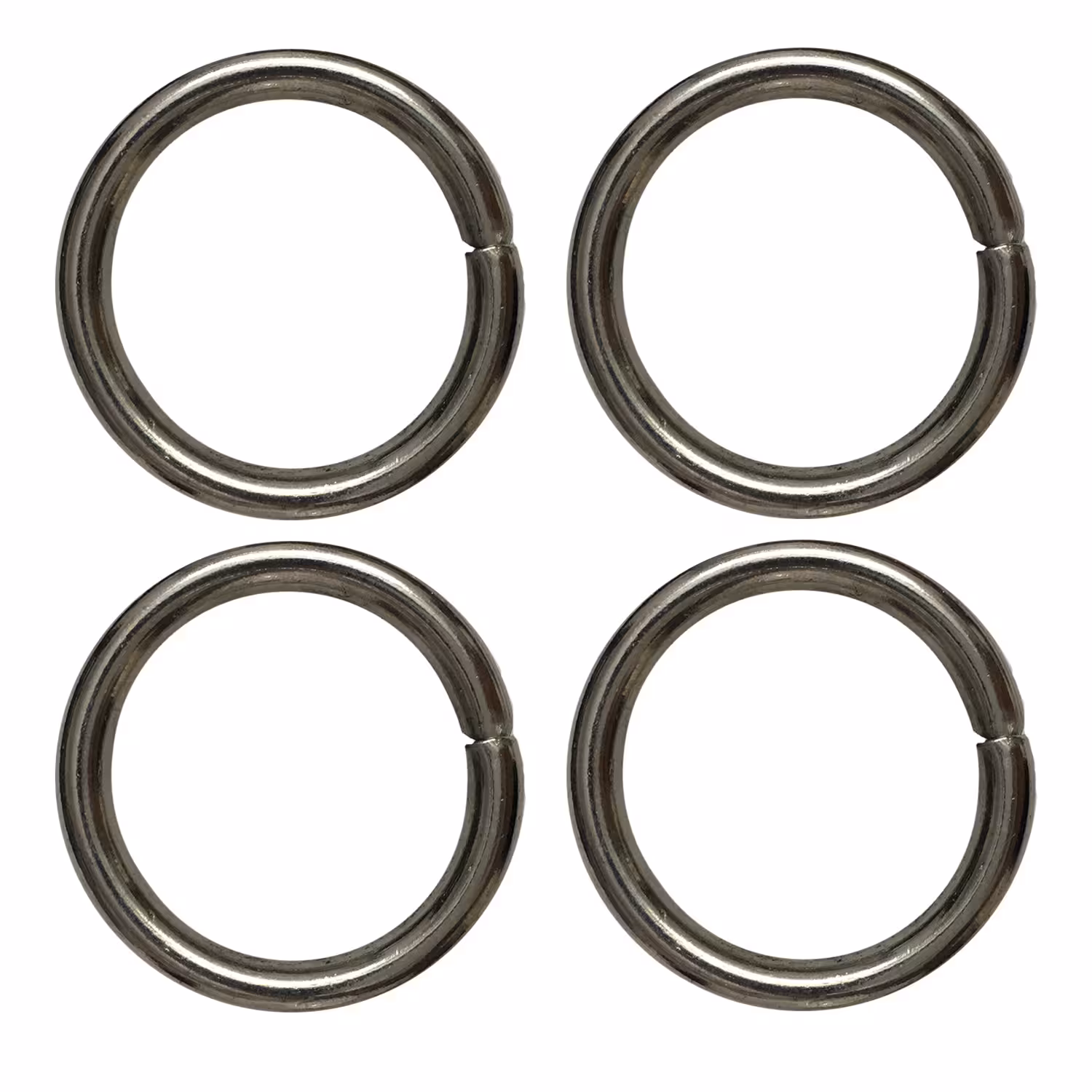 یراق کیف دوزی مدل گرد کد Steel-3Cm بسته 4 عددی