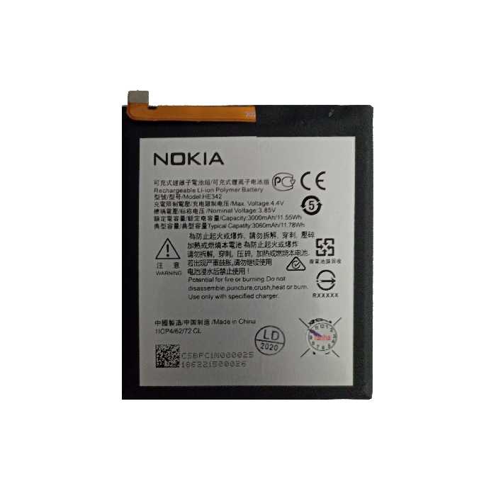 باتری موبایل نوکیا مدل HE342 ظرفیت 3060 میلی آمپر ساعت مناسب برای گوشی موبایل نوکیا 7.1