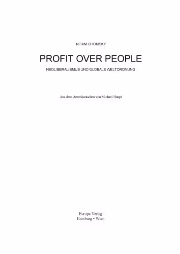 خرید و دانلود نسخه کامل کتاب Profit over people: Neoliberalismus und globale Weltordnung
