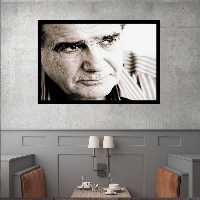 تابلو بکلیت طرح مشاهیر موسیقی ایران محمدرضا شجریان مدل قاب شاسی B-s9779 | دنیای قاب