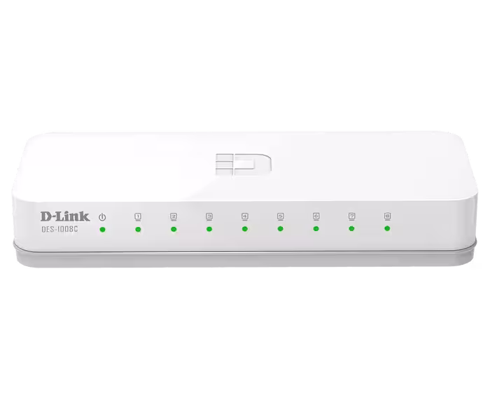 سوئیچ 8 پورت مگابیتی و دسکتاپ دی لینک مدل DES-1008C با گارانتی - دوسو آی تی
